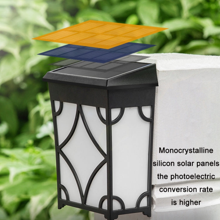 Outdoor Waterproof Decorative Courtyard Inductive LED Solar Light(Golden Light+RGB)