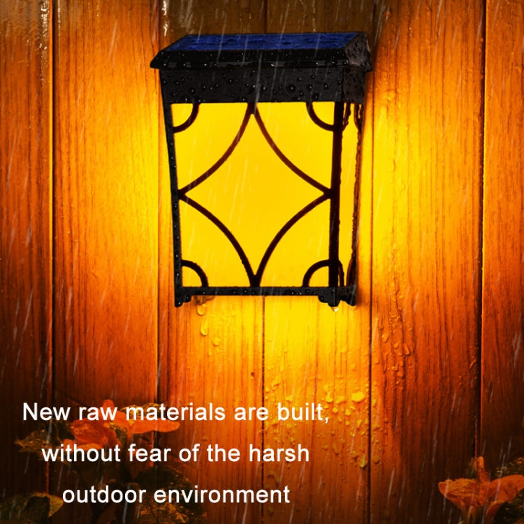 Outdoor Waterproof Decorative Courtyard Inductive LED Solar Light(Golden Light+RGB)