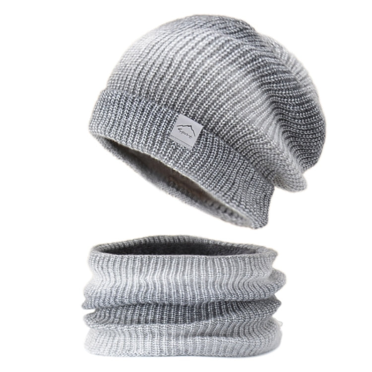 Autumn and Winter Gradient Colour Thickening Scarf Wool Cap Kit