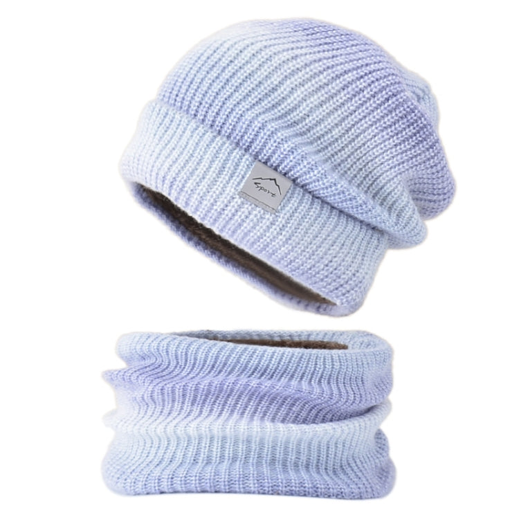 Autumn and Winter Gradient Colour Thickening Scarf Wool Cap Kit