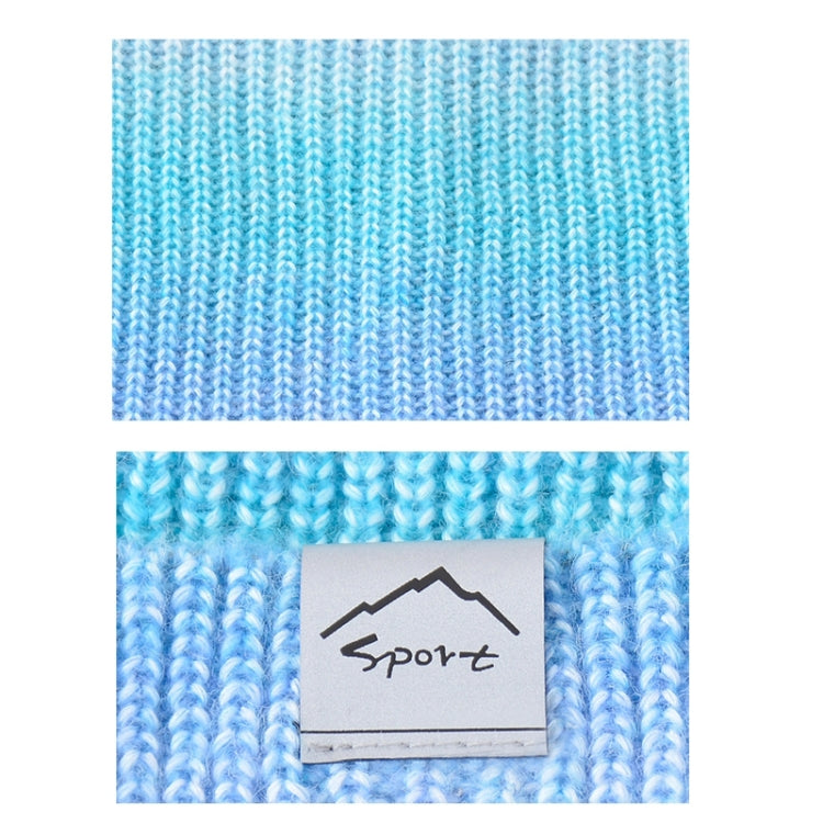 Autumn and Winter Gradient Colour Thickening Scarf Wool Cap Kit