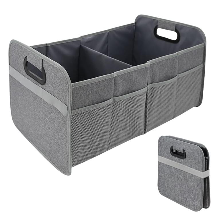 Car Trunk Folding Oxford Fabric Storage Bag - Gray