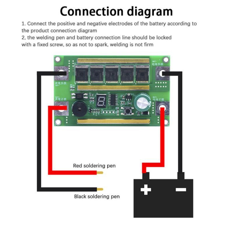 Spot Welding Machine DIY Portable Battery Storage Spot Welding Machine PCB Circuit Board Welding Equipment Without Protective Box