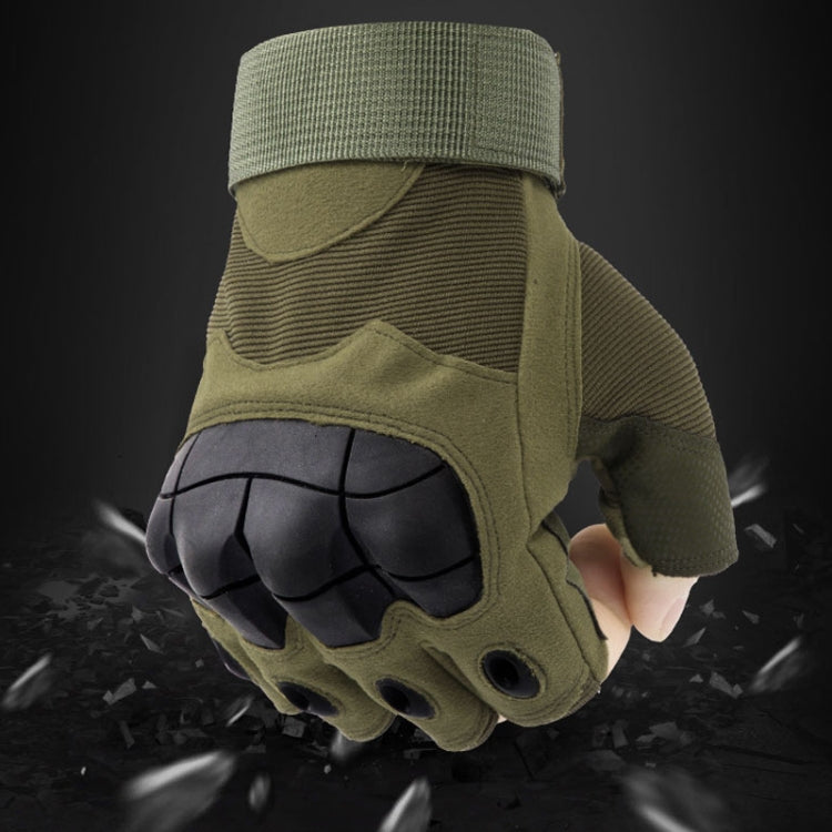 Z902 Outdoor Cycling Half-Finger Gloves Motorcycle Protective Training Gloves, Size: L(Black)