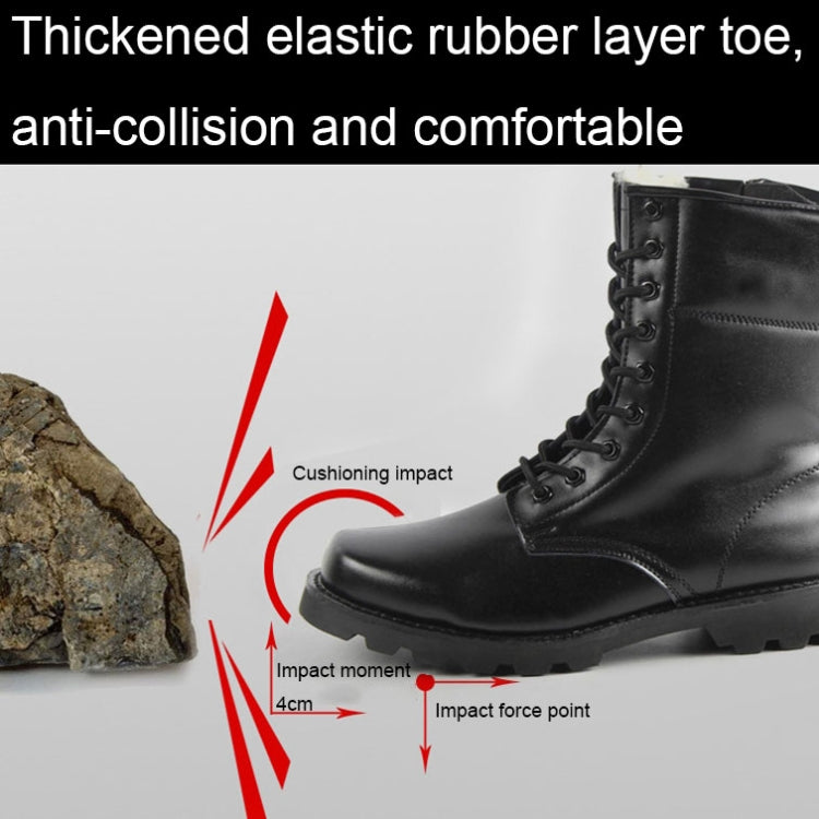 FB-001 Winter Outdoor Training Windproof and Warm Boots, Spec: Cowhide