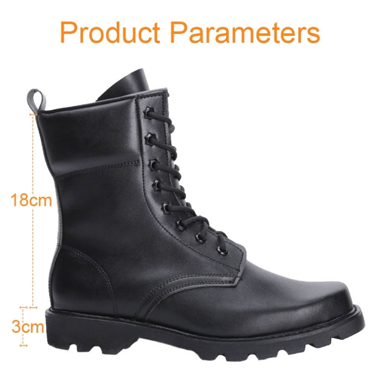 FB-001 Winter Outdoor Training Windproof and Warm Boots, Spec: Cowhide Wool