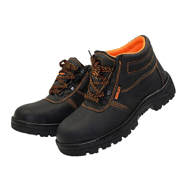 215 Microfiber Leather Anti-puncture Wear-resistant Work Shoes Smash-proof Oil-resistant Safety Shoes, Spec: High-top (38)