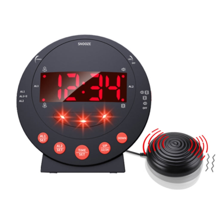 TS-BC600 Powerful Vibrating Digital Alarm Clock For The Hearing-impaired Elderly