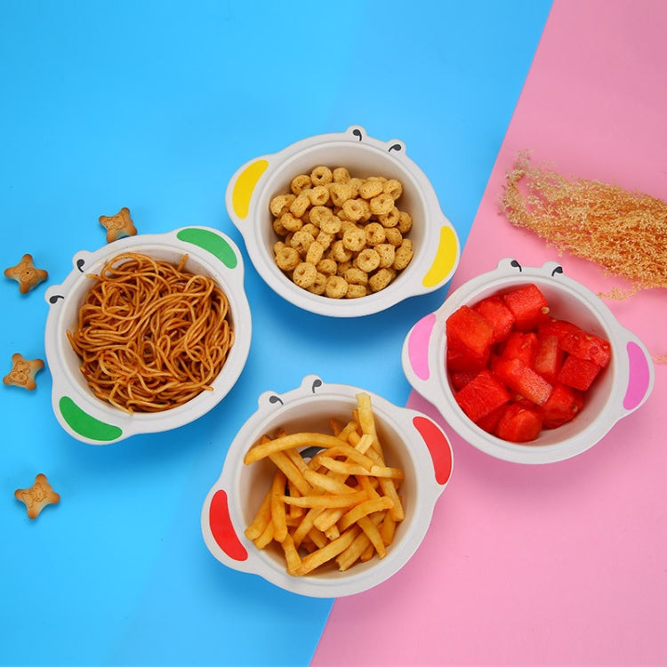 HY-019 Cartoon Animal Shape Bamboo Fiber Children Tableware Bowl, Style: Monkey