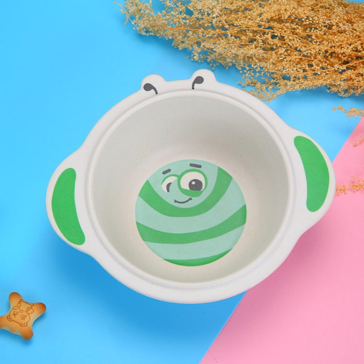 HY-019 Cartoon Animal Shape Bamboo Fiber Children Tableware Bowl, Style: Insect