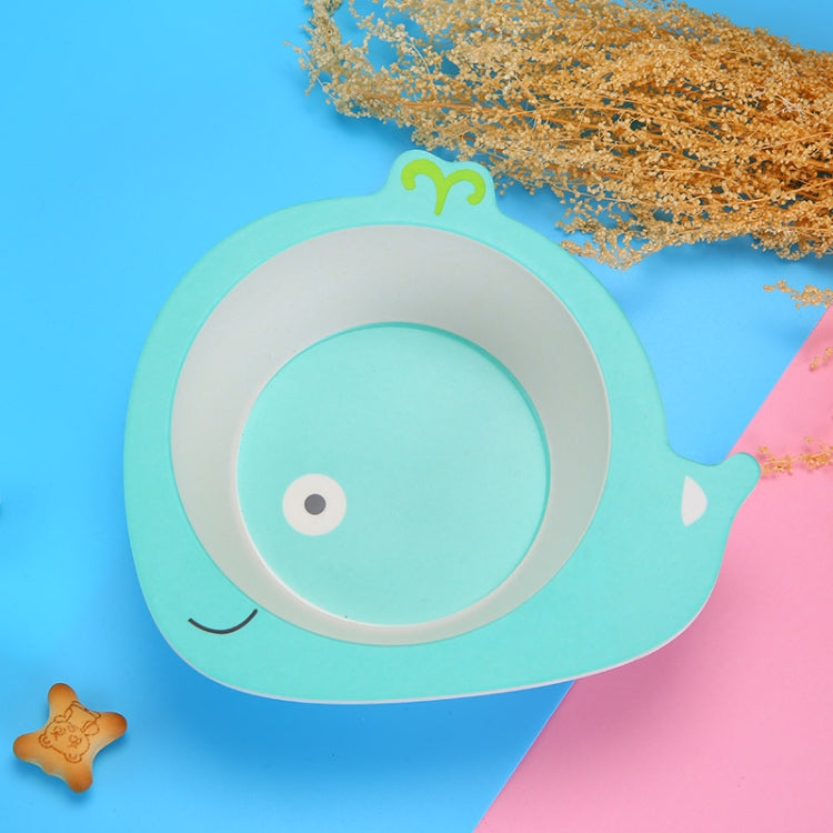 HY-019 Cartoon Animal Shape Bamboo Fiber Children Tableware Bowl, Style: Whale