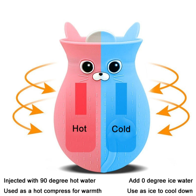 Cartoon Cats Silicone Explosion-proof Water-filled Hot Water Bags