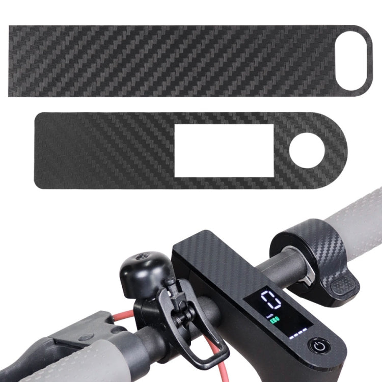 2 Sets Electric Scooter Central  PVC Sticker for Xiaomi M365 Pro Scooter(Carbon Fiber)