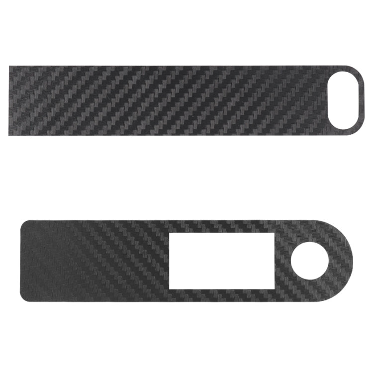 2 Sets Electric Scooter Central  PVC Sticker for Xiaomi M365 Pro Scooter(Carbon Fiber)