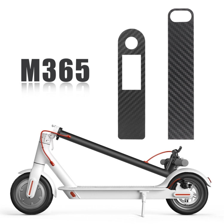 2 Sets Electric Scooter Central  PVC Sticker for Xiaomi M365 Pro Scooter(Carbon Fiber)