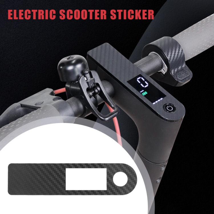 2 Sets Electric Scooter Central  PVC Sticker for Xiaomi M365 Pro Scooter(Carbon Fiber)