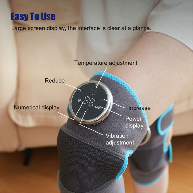 Electric Heating Therapy Knee Warm Knee Pad Brace Massage,Spec: Double With Vibration