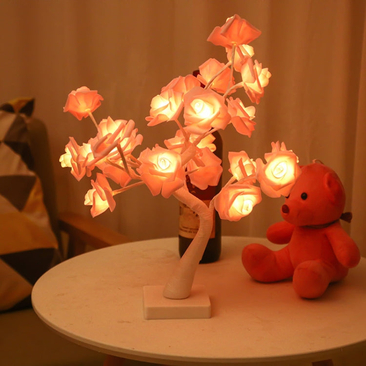 SJ-SD042 Rose Tree LED Christmas Party Decoration Light, Style: Non-detachable Base