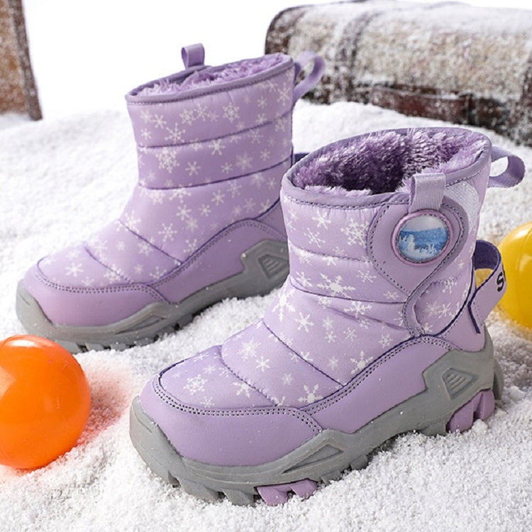Winter Snow Boots Padded And Thickened Boots For Children, Size: