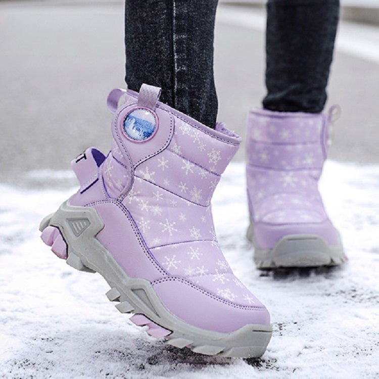 Winter Snow Boots Padded And Thickened Boots For Children, Size: