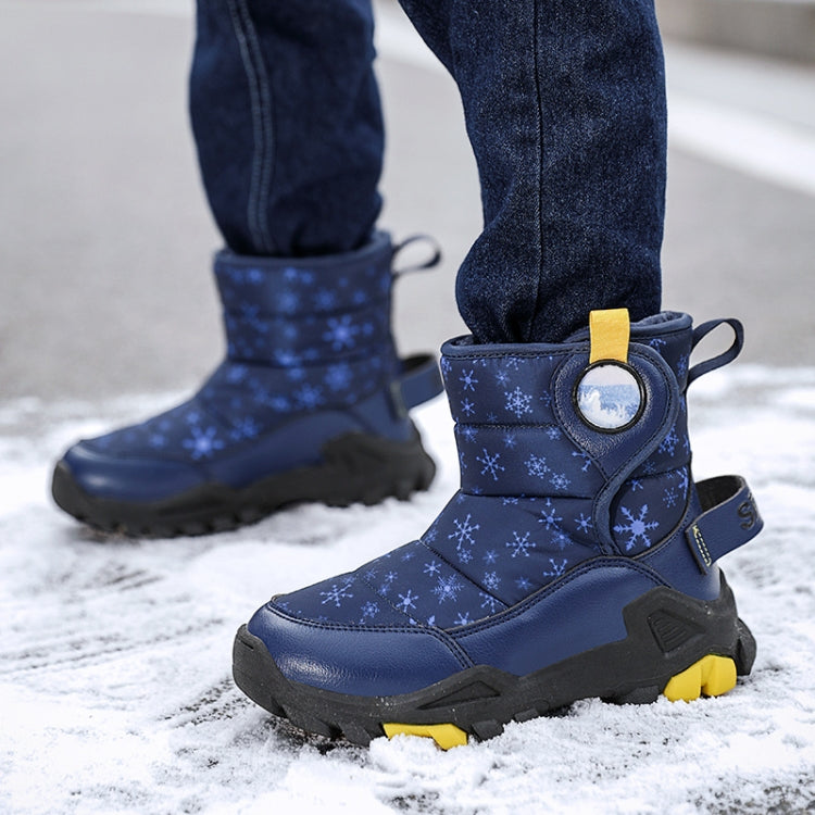 Winter Snow Boots Padded And Thickened Boots For Children, Size:
