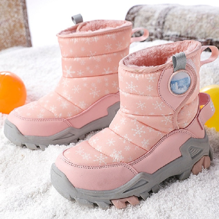 Winter Snow Boots Padded And Thickened Boots For Children, Size: