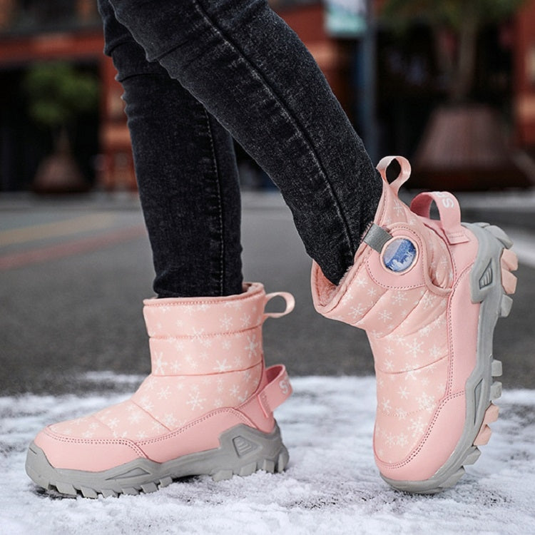 Winter Snow Boots Padded And Thickened Boots For Children, Size: