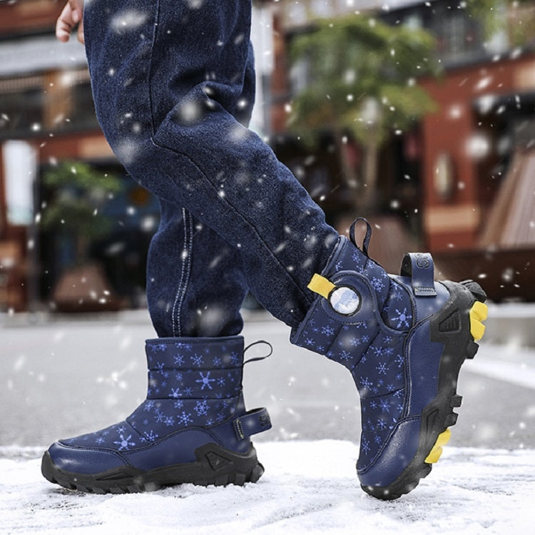 Winter Snow Boots Padded And Thickened Boots For Children, Size: