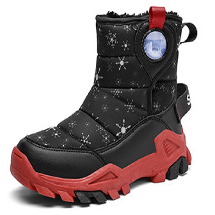 Winter Snow Boots Padded And Thickened Boots For Children, Size: