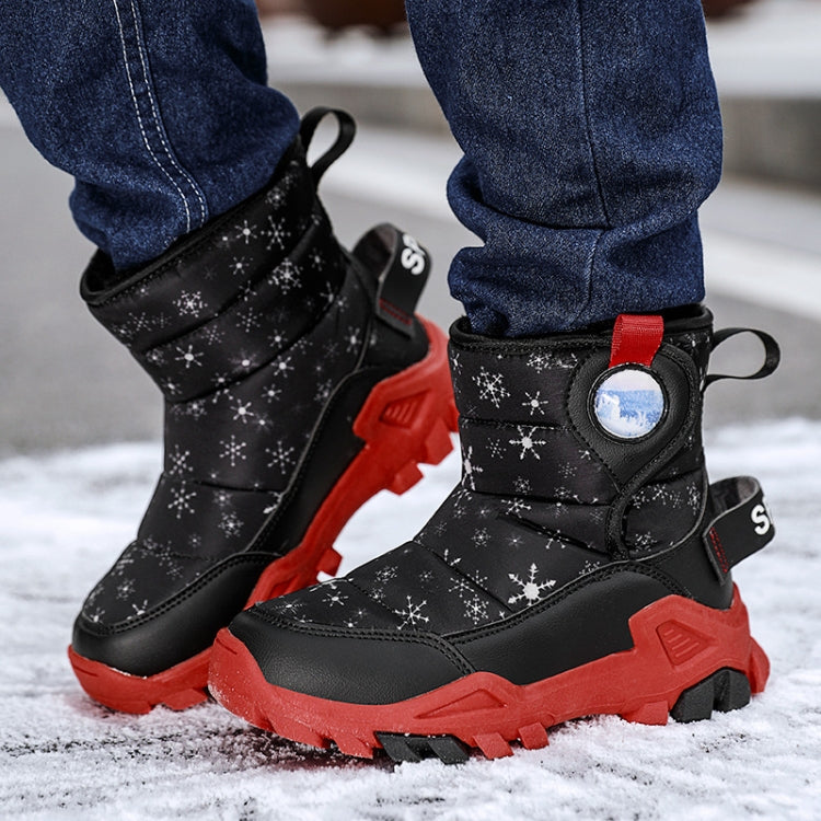 Winter Snow Boots Padded And Thickened Boots For Children, Size: