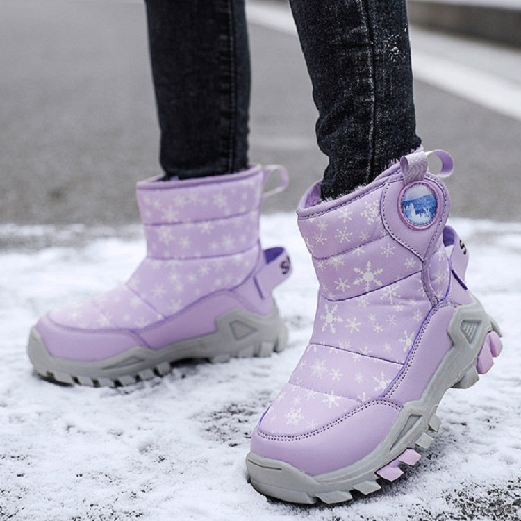 Winter Snow Boots Padded And Thickened Boots For Children, Size: