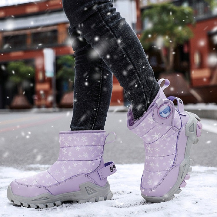Winter Snow Boots Padded And Thickened Boots For Children, Size:
