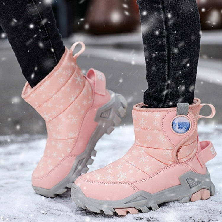 Winter Snow Boots Padded And Thickened Boots For Children, Size: