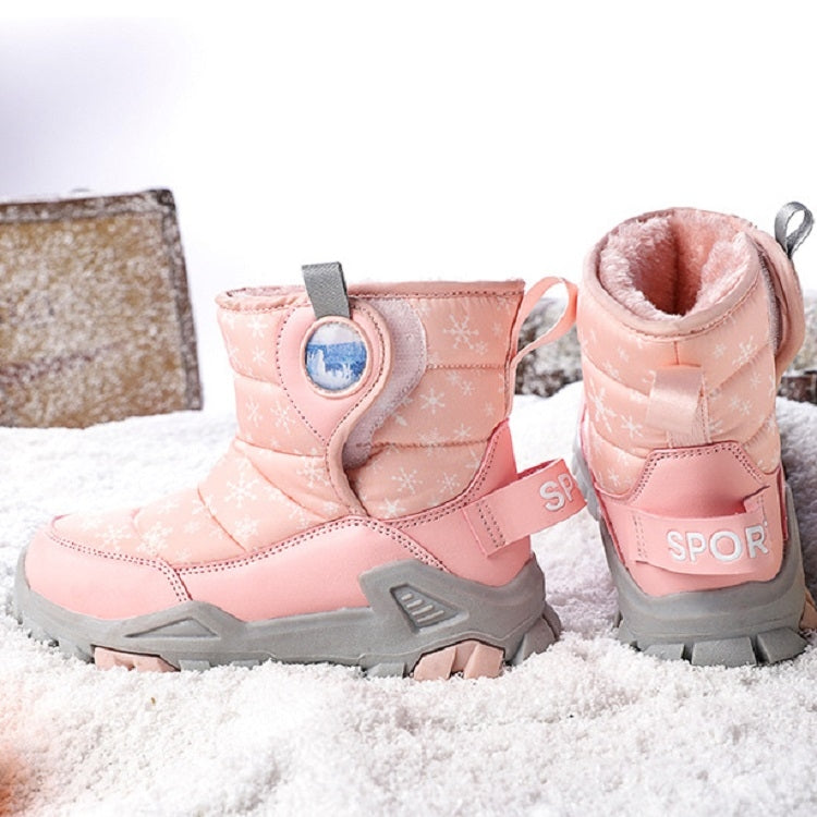 Winter Snow Boots Padded And Thickened Boots For Children, Size: