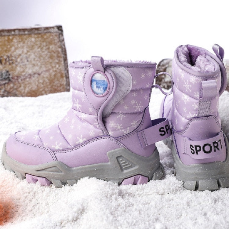 Winter Snow Boots Padded And Thickened Boots For Children, Size:
