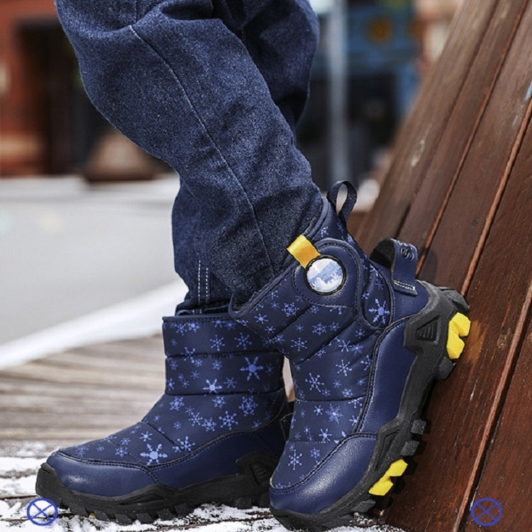 Winter Snow Boots Padded And Thickened Boots For Children, Size: