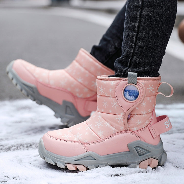 Winter Snow Boots Padded And Thickened Boots For Children, Size: