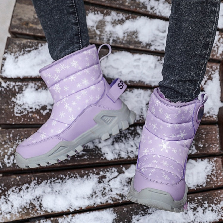 Winter Snow Boots Padded And Thickened Boots For Children, Size: