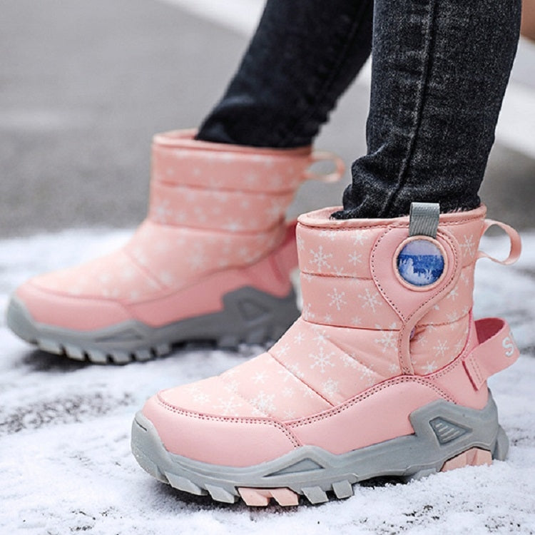 Winter Snow Boots Padded And Thickened Boots For Children, Size: