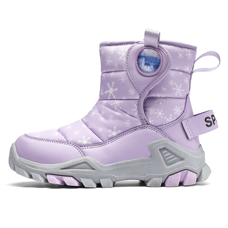 Winter Snow Boots Padded And Thickened Boots For Children, Size:
