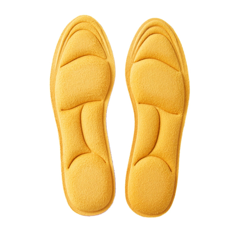 1 Pair Cuttable Warmth Padded Thick Insoles Antibacterial Anti-odor Insoles, Size: 35-39