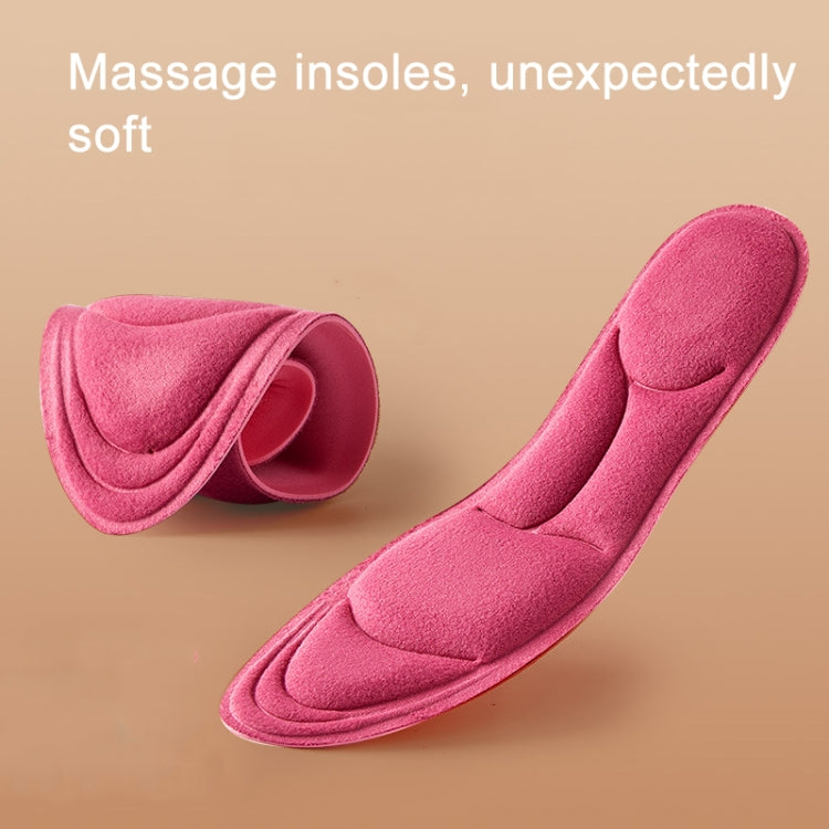 1 Pair Cuttable Warmth Padded Thick Insoles Antibacterial Anti-odor Insoles, Size: 35-39