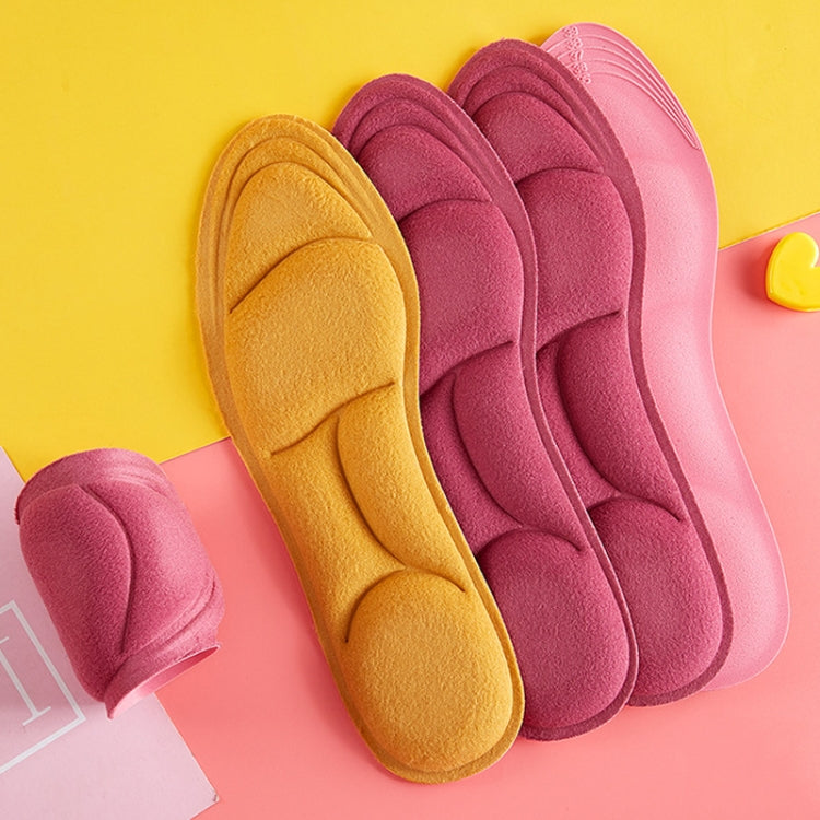 1 Pair Cuttable Warmth Padded Thick Insoles Antibacterial Anti-odor Insoles, Size: 40-46