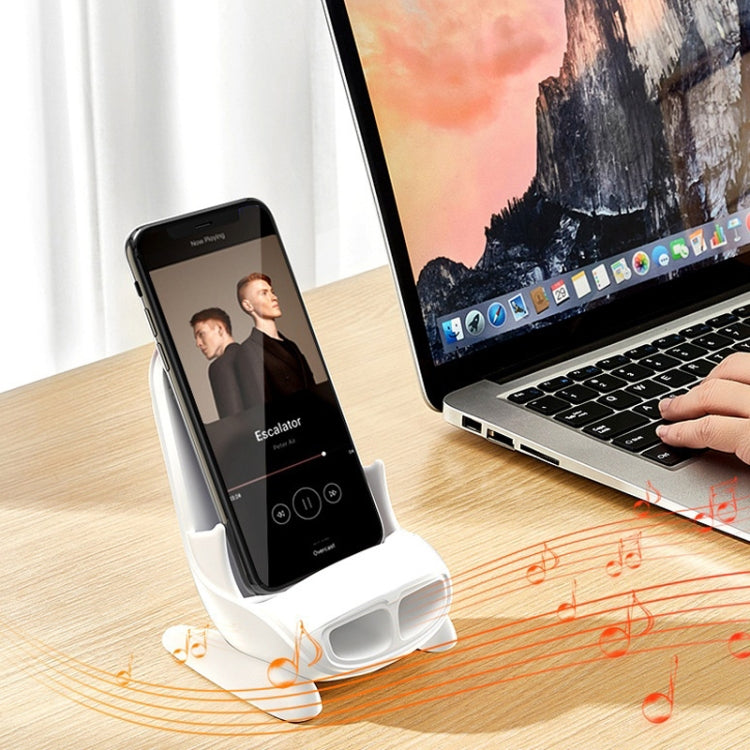 15W Chair Phone Wireless Charger Phone Charging Stand,Spec: White