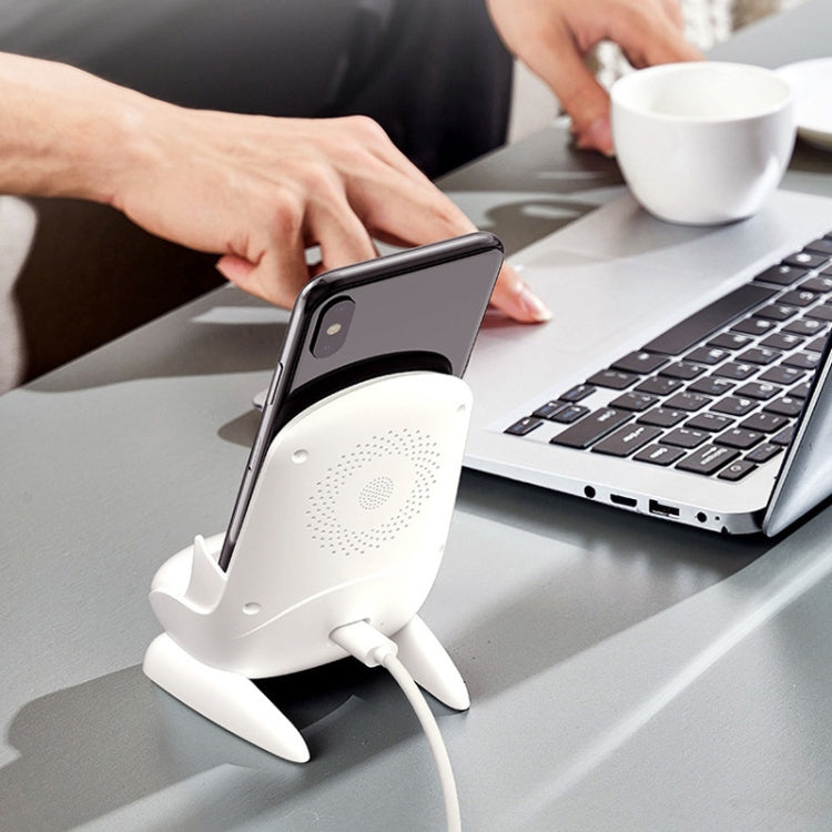 15W Chair Phone Wireless Charger Phone Charging Stand,Spec: White