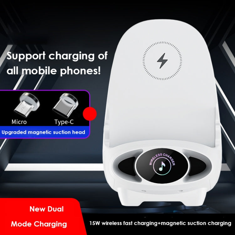 15W Chair Wireless Charger Aromatherapy Phone Stand,Spec: Magnetic Suction Pink