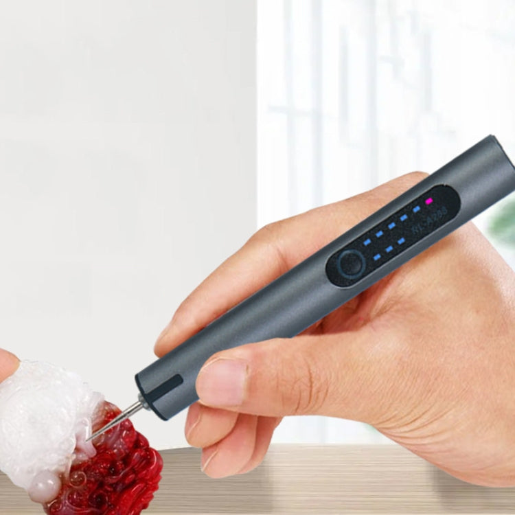 A288 Electric Grinding Machine Small Handheld Carving Pen, Style: Gray