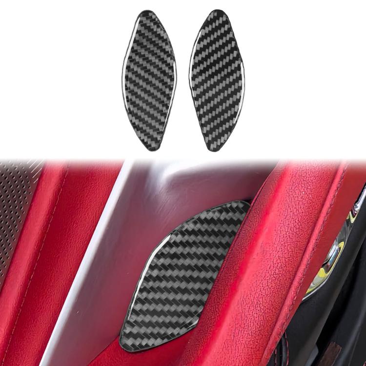 For Chevrolet Corvette C8 2pcs /Set Inner Door Bowl Sticker - Black