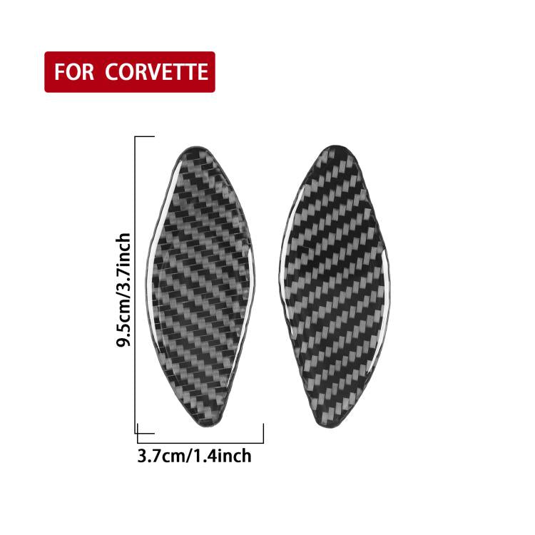 For Chevrolet Corvette C8 2pcs /Set Inner Door Bowl Sticker - Black