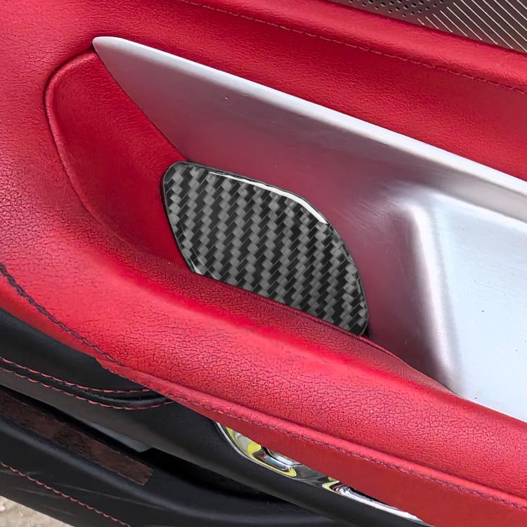 For Chevrolet Corvette C8 2pcs /Set Inner Door Bowl Sticker - Black